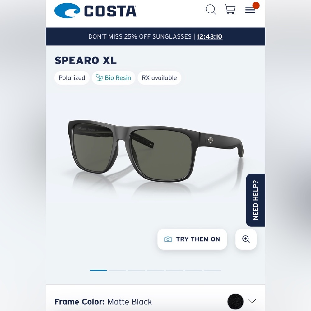 Brand new Costa sunglasses